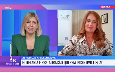 RTP3 | OE2024 “As 21 propostas AHRESP são essenciais para robustecer as empresas de restauração e do alojamento turístico”