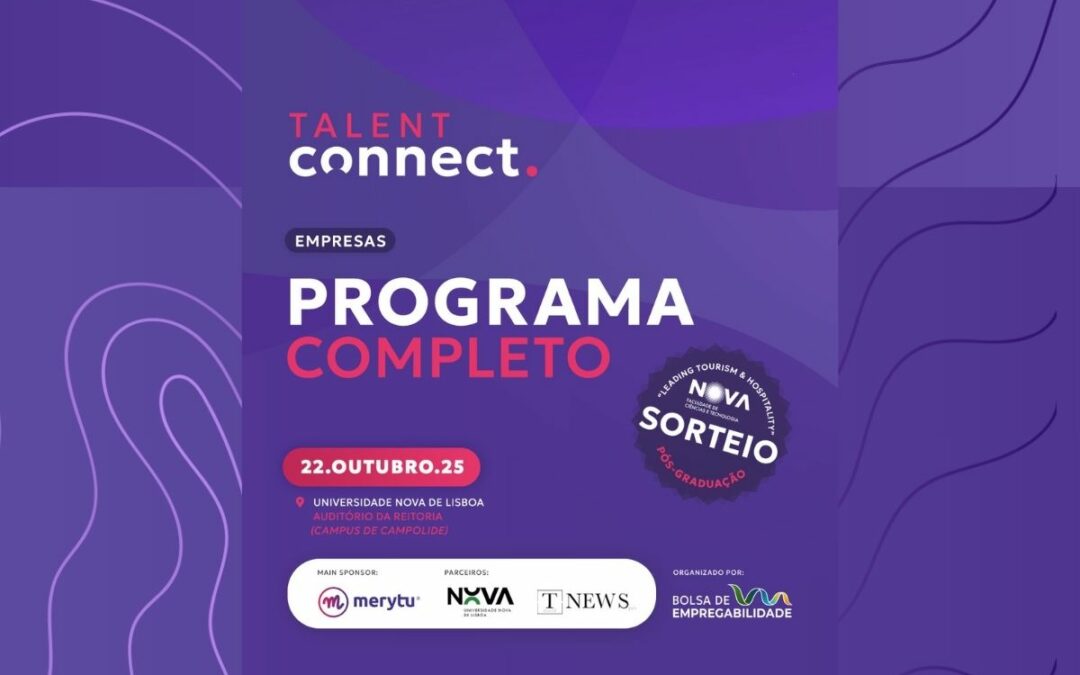 Talent Connect 2025 revela programa completo: um dia dedicado à gestão de talento no Turismo