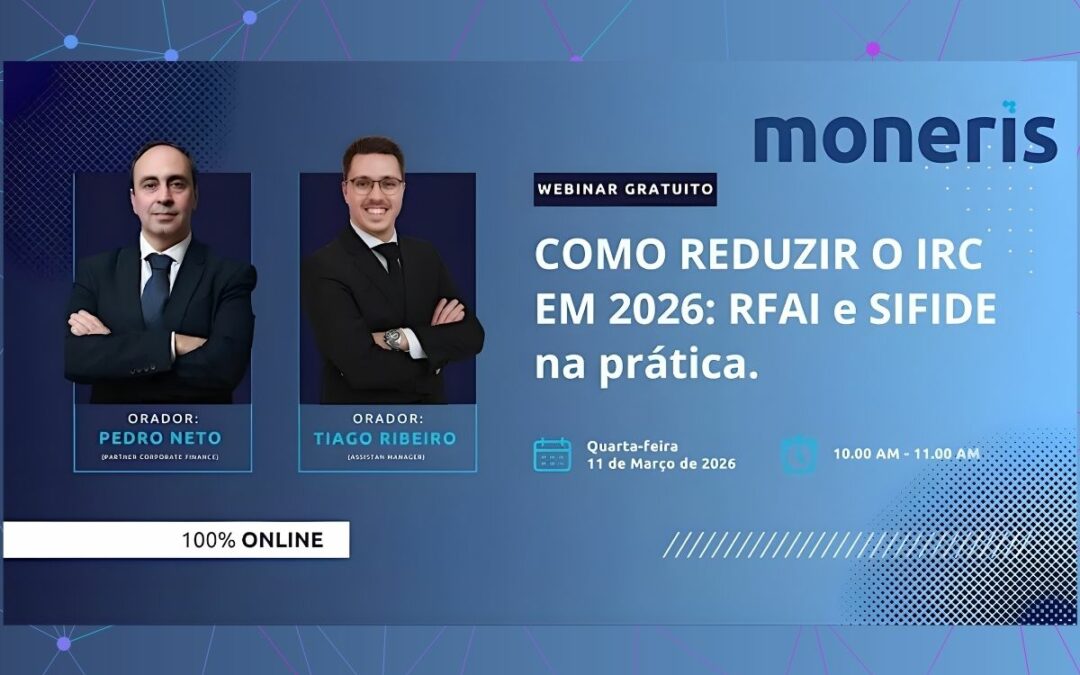 WEBINAR 11 março | Como reduzir o IRC em 2026: RFAI e SIFIDE na prática